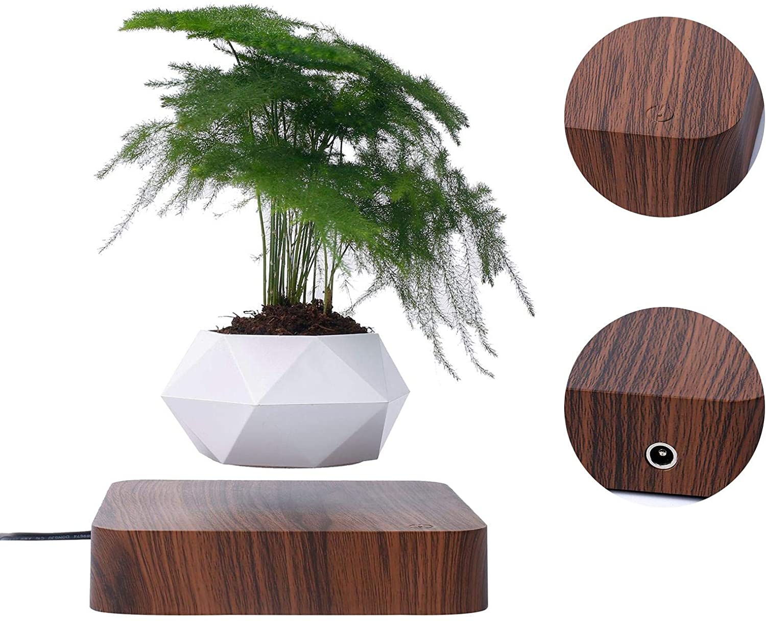 Levitating Air Bonsai Pot Rotation Planters Magnetic Levitation